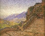 johannes wilhjelm landskab fra civita d' antino France oil painting artist
